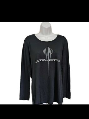 Corvette Long Sleeve Tee T Shirt M Sports Car Automotive #32